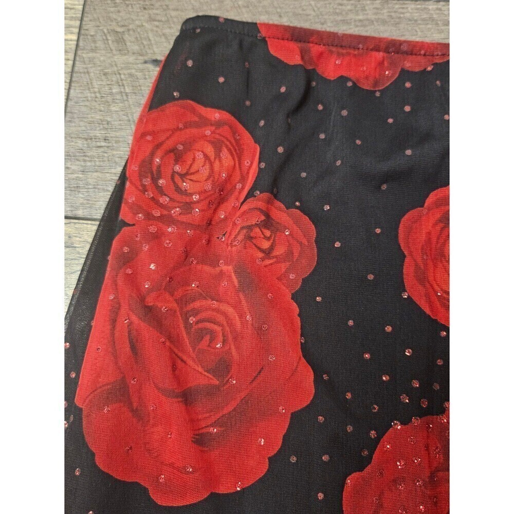 IZ Byer California Vintage Rose Ruffle Skirt - Picture 5 of 8